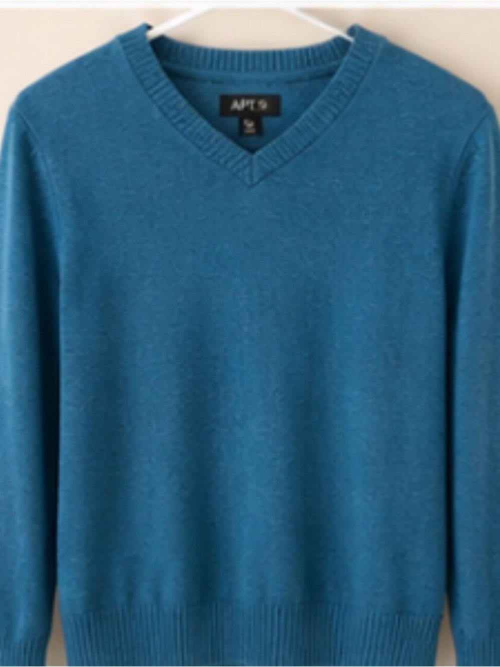 Apt. 9 Teal V-Neck Men's Sweater